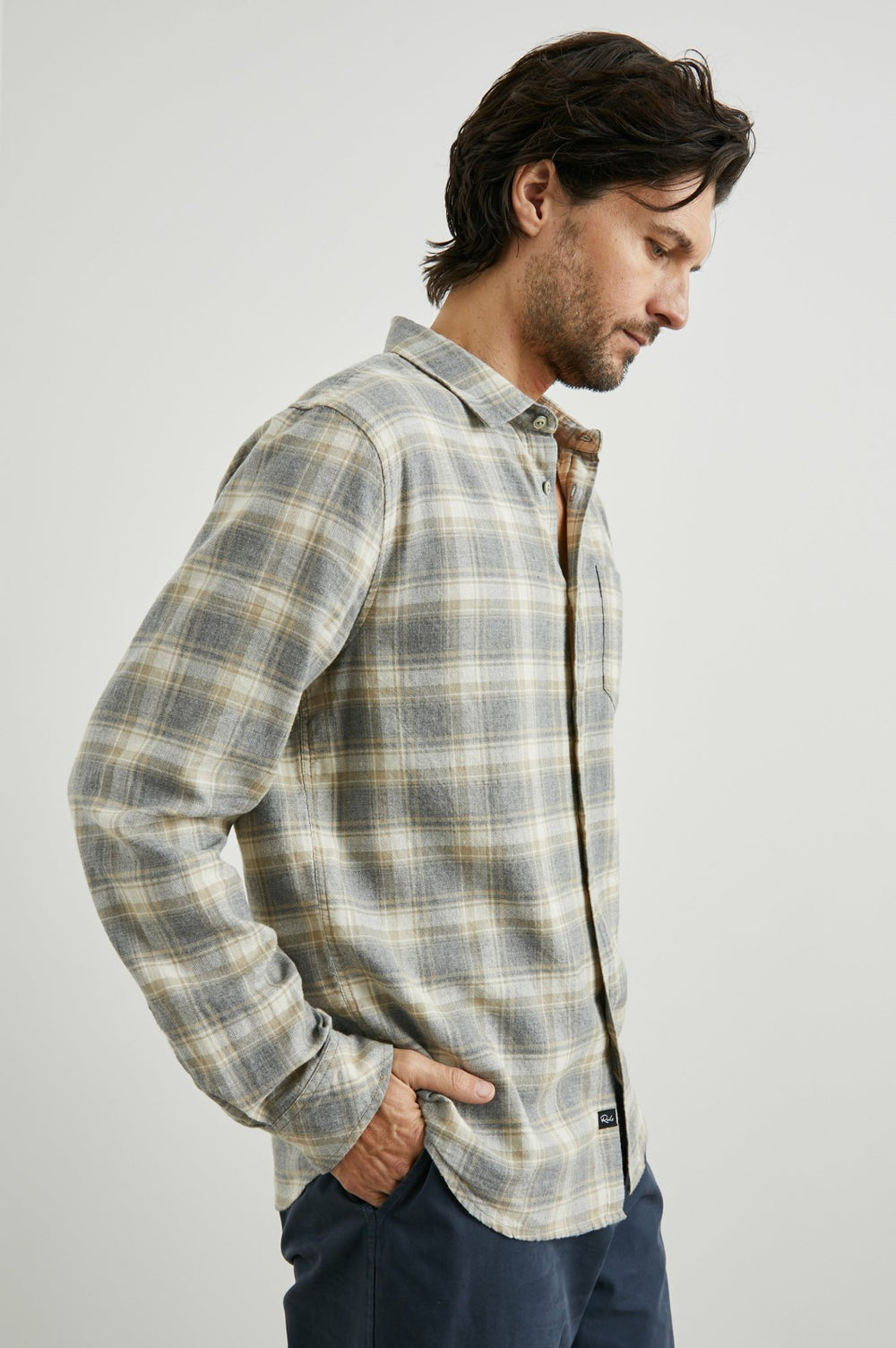 WYATT SHIRT - CHARCOAL DESERT MELANGE| Rails online