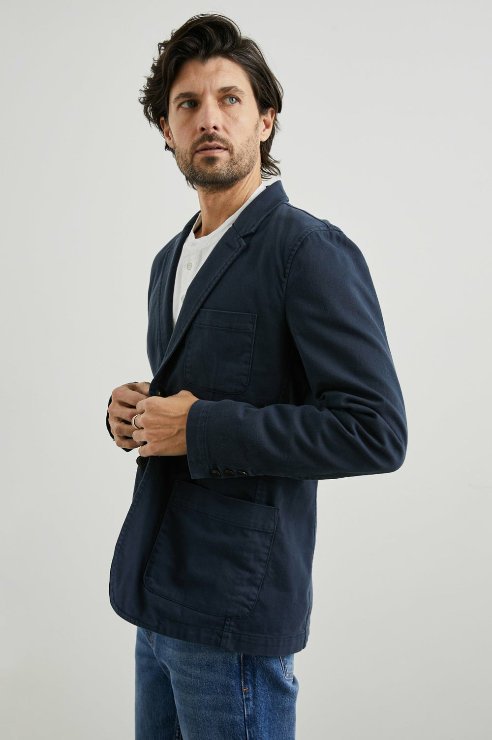 ANDRE BLAZER - RUGGED NAVY TWILL| Rails online