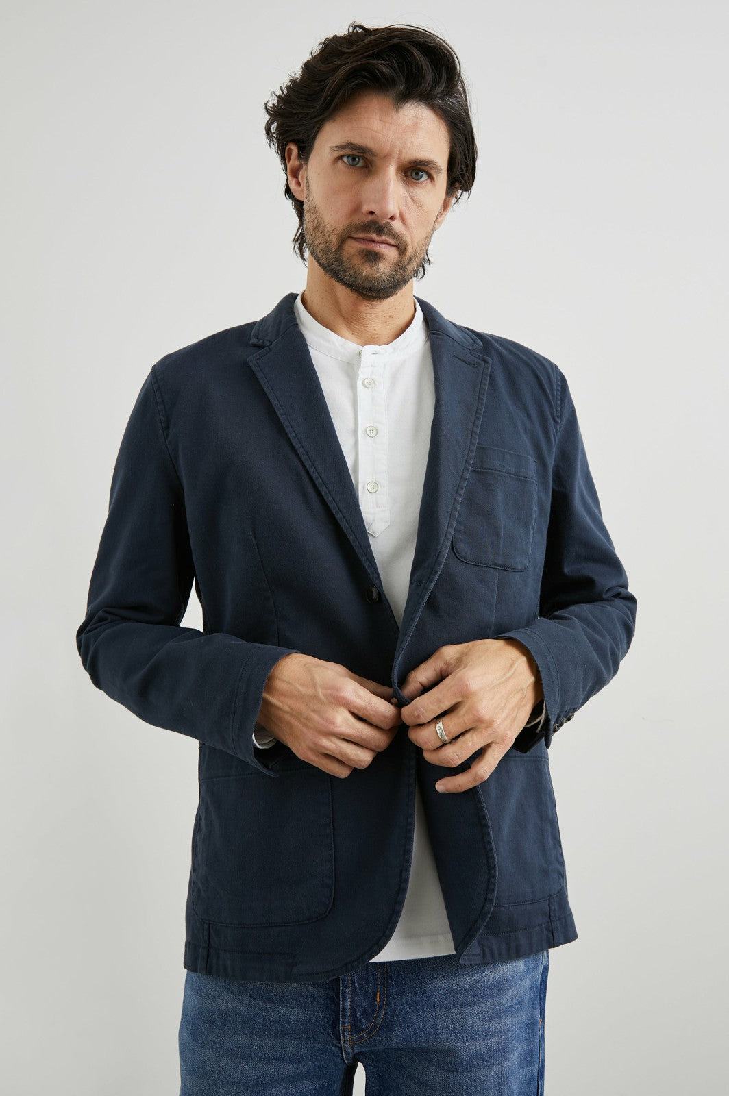 ANDRE BLAZER - RUGGED NAVY TWILL| Rails online