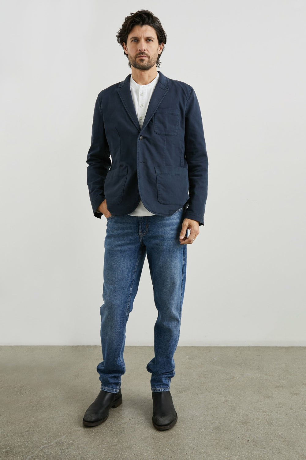 ANDRE BLAZER - RUGGED NAVY TWILL| Rails online