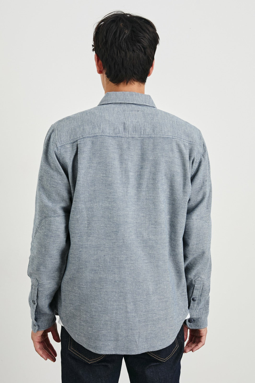 BURR SHIRT JACKET - DENIM WHITE| Rails on sale