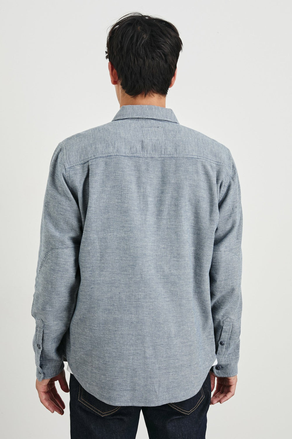 BURR SHIRT JACKET - DENIM WHITE| Rails on sale