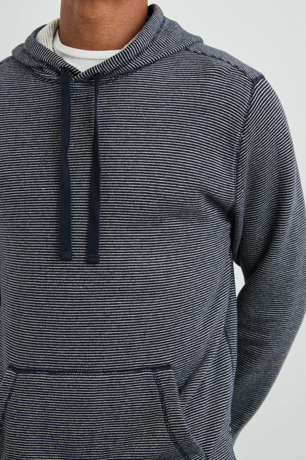 CALVIN HOODIE - NAVY CREAM STRIPE| Rails discount