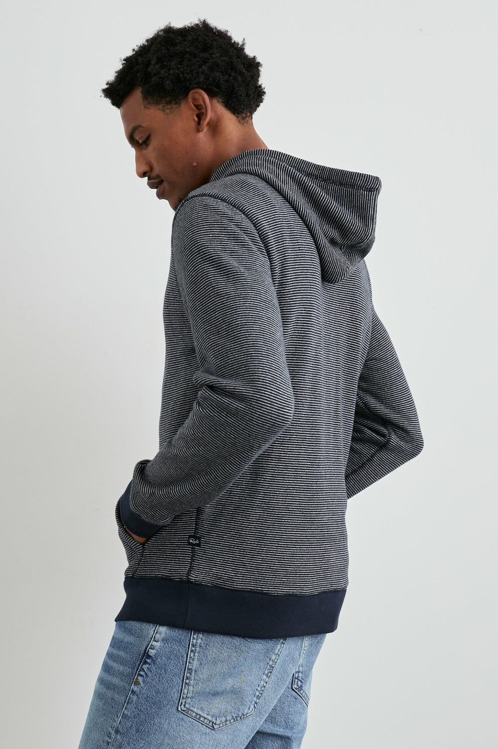 CALVIN HOODIE - NAVY CREAM STRIPE| Rails discount