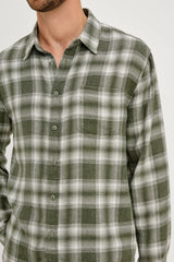 LENNOX SHIRT - DEEP MEADOW WHITE| Rails sale