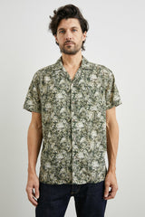 MORENO SHIRT - WATERCOLOR OLIVE BRASS| Rails for sale