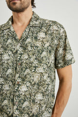 MORENO SHIRT - WATERCOLOR OLIVE BRASS| Rails for sale
