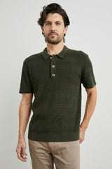 NATHAN POLO SHIRT - ANCIENT OLIVE| Rails online