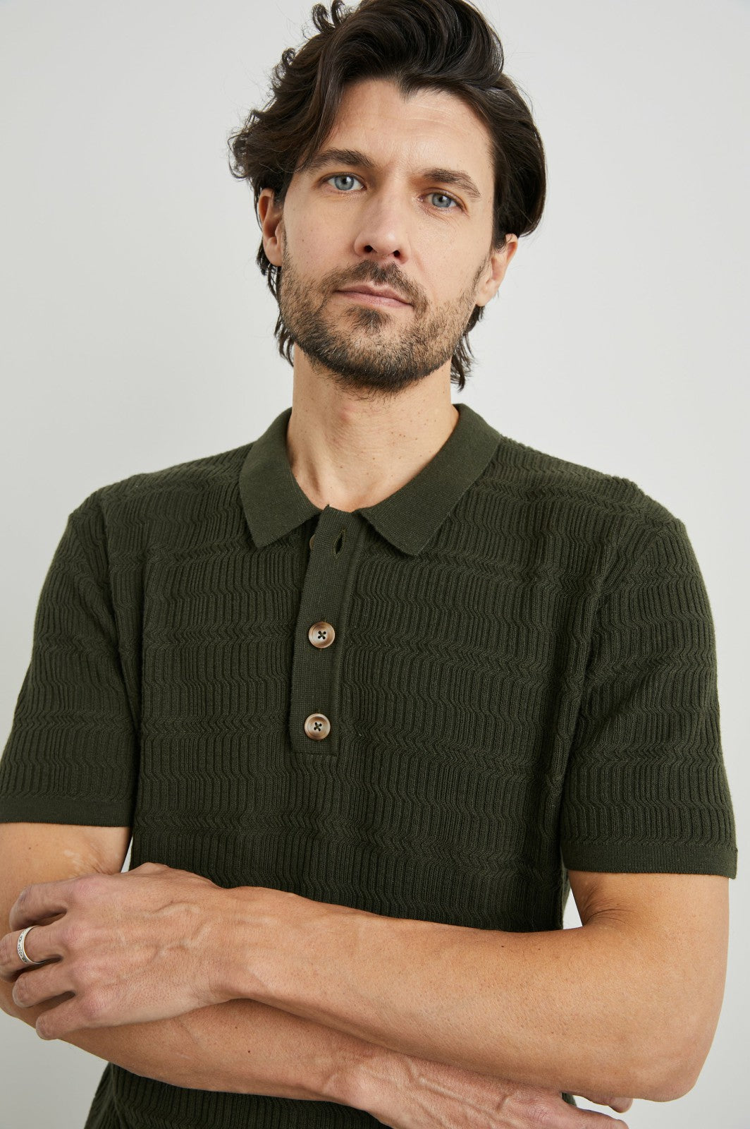 NATHAN POLO SHIRT - ANCIENT OLIVE| Rails online