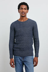 BIARRITZ SWEATER - MULTI WEAVE INDIGO| Rails discount