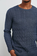 BIARRITZ SWEATER - MULTI WEAVE INDIGO| Rails discount