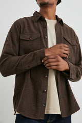 BURR SHIRT JACKET - PINE CONE| Rails sale