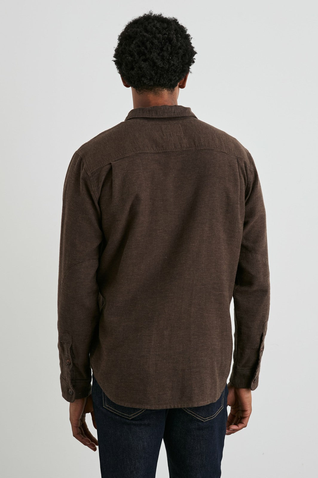 BURR SHIRT JACKET - PINE CONE| Rails sale