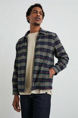 JAQUE SHIRT JACKET - GILDED NAVY CRIMSON| Rails US