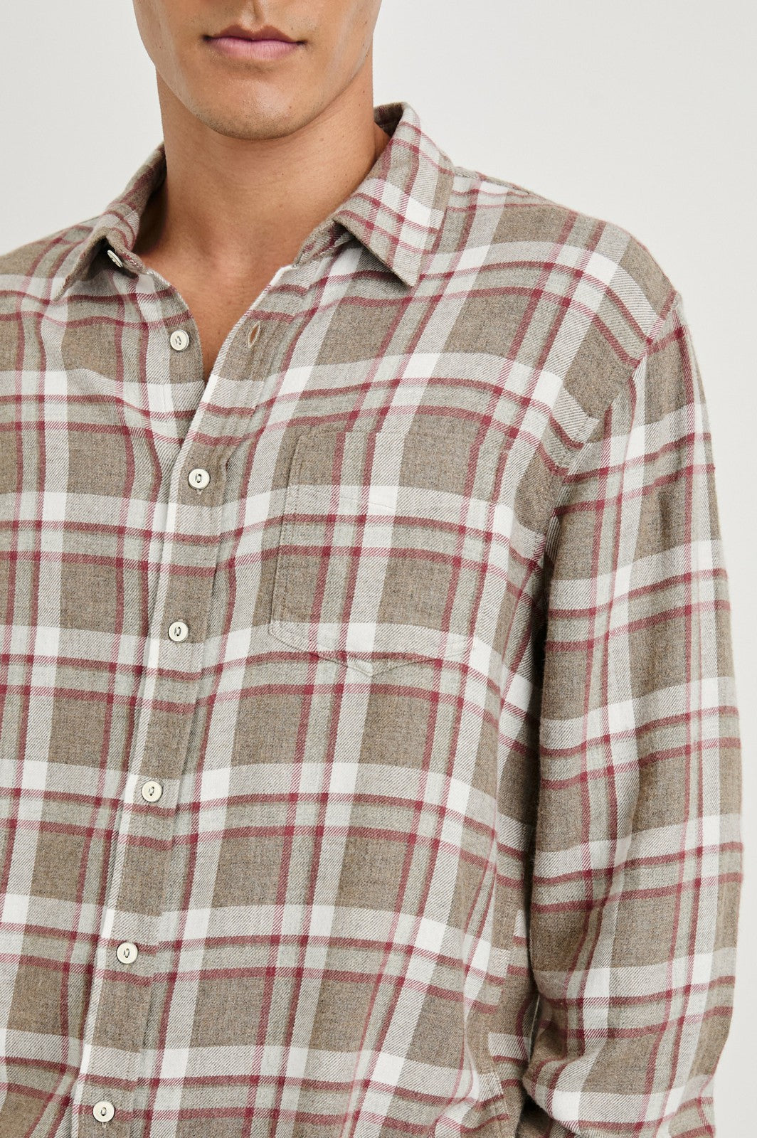 LENNOX SHIRT - CHINCHILLA CURRANT| Rails discount