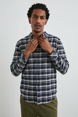 REID SHIRT - NAVY LENTIL CREAM| Rails outlet