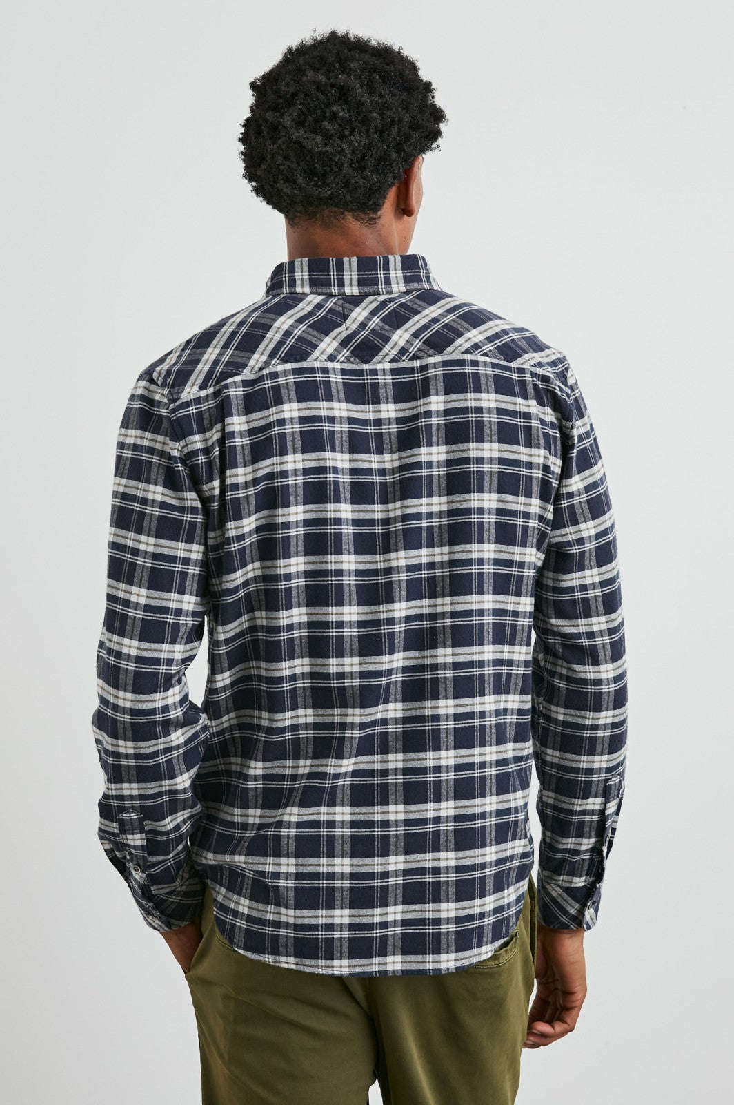REID SHIRT - NAVY LENTIL CREAM| Rails outlet