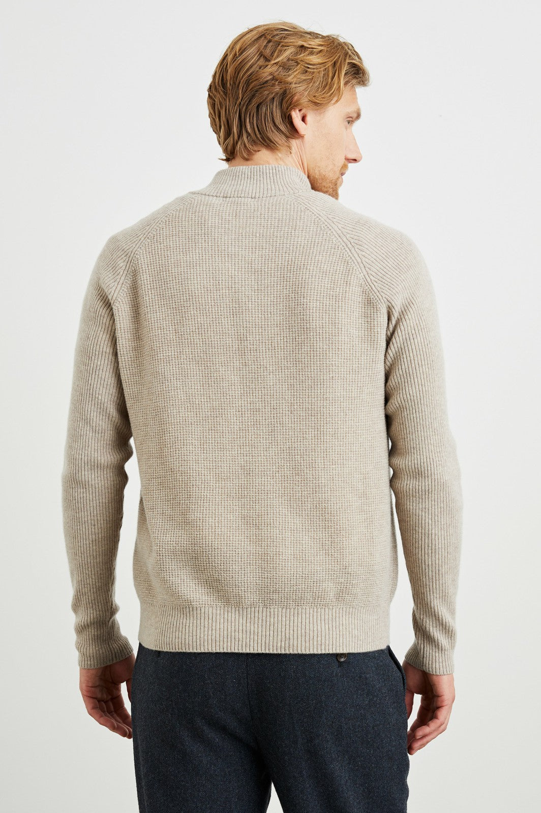 STARK QUARTER ZIP - OAT MELANGE| Rails near me