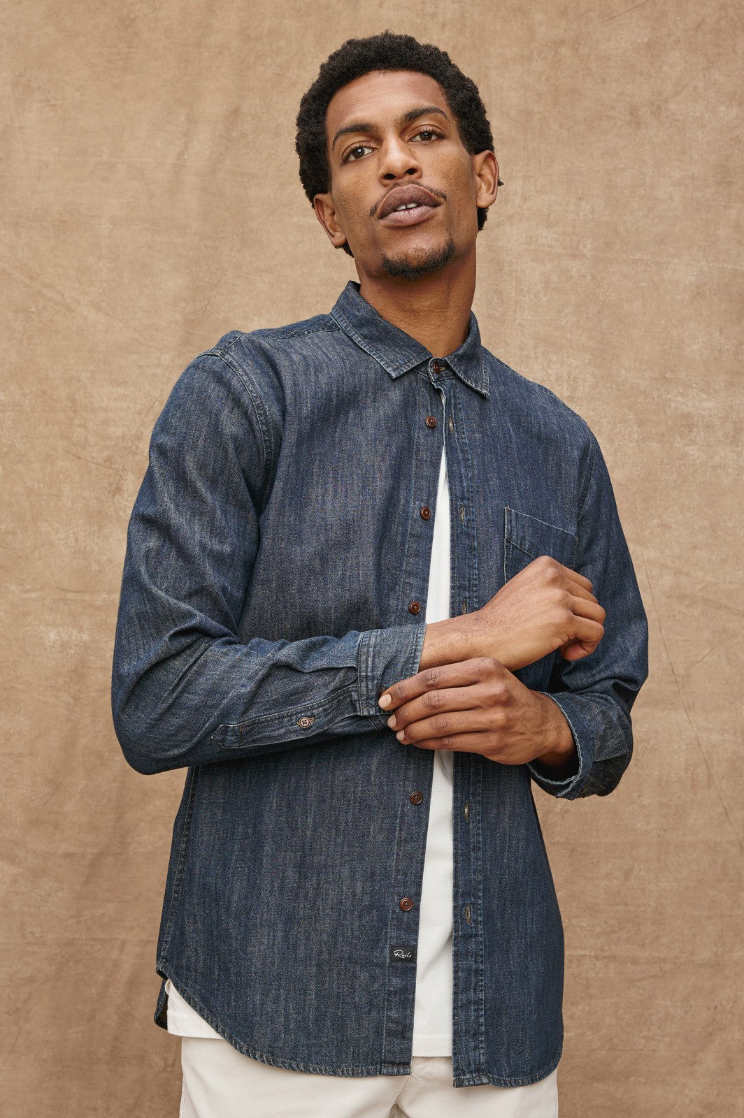 COLTON SHIRT - DARK WASH INDIGO| Rails outlet