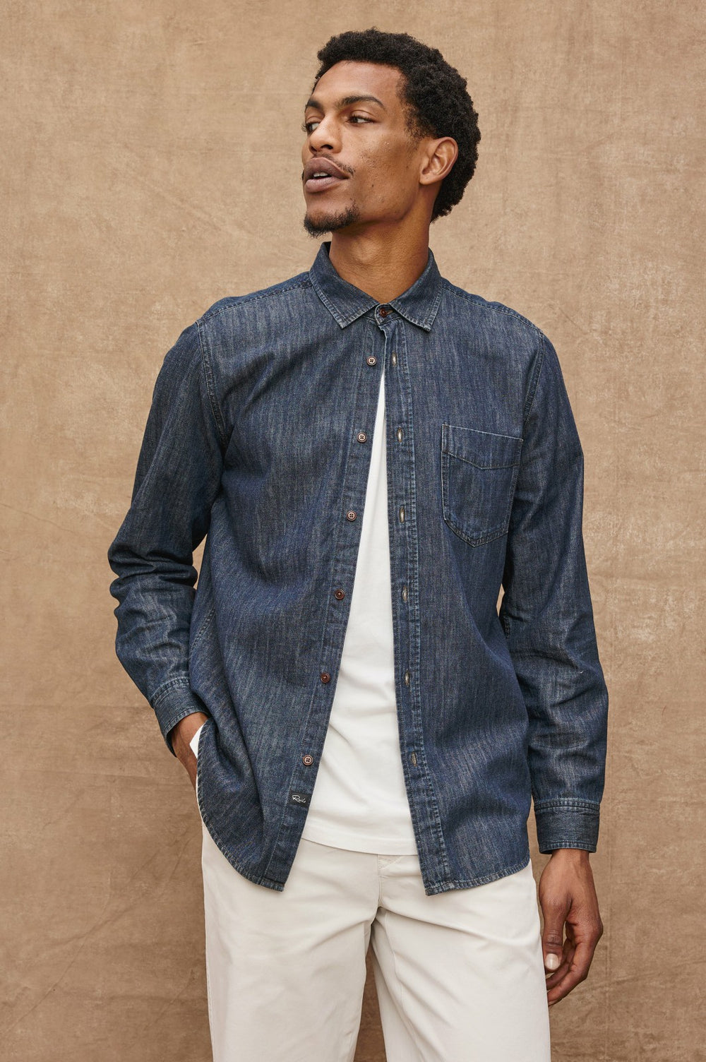 COLTON SHIRT - DARK WASH INDIGO| Rails outlet