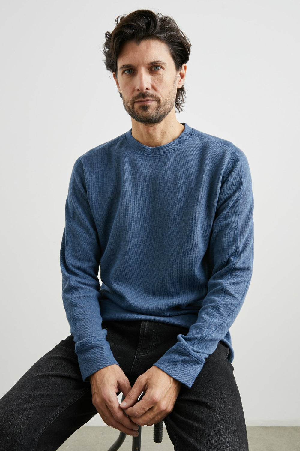 RHEESE LONG SLEEVE TEE - STEEL| Rails on sale