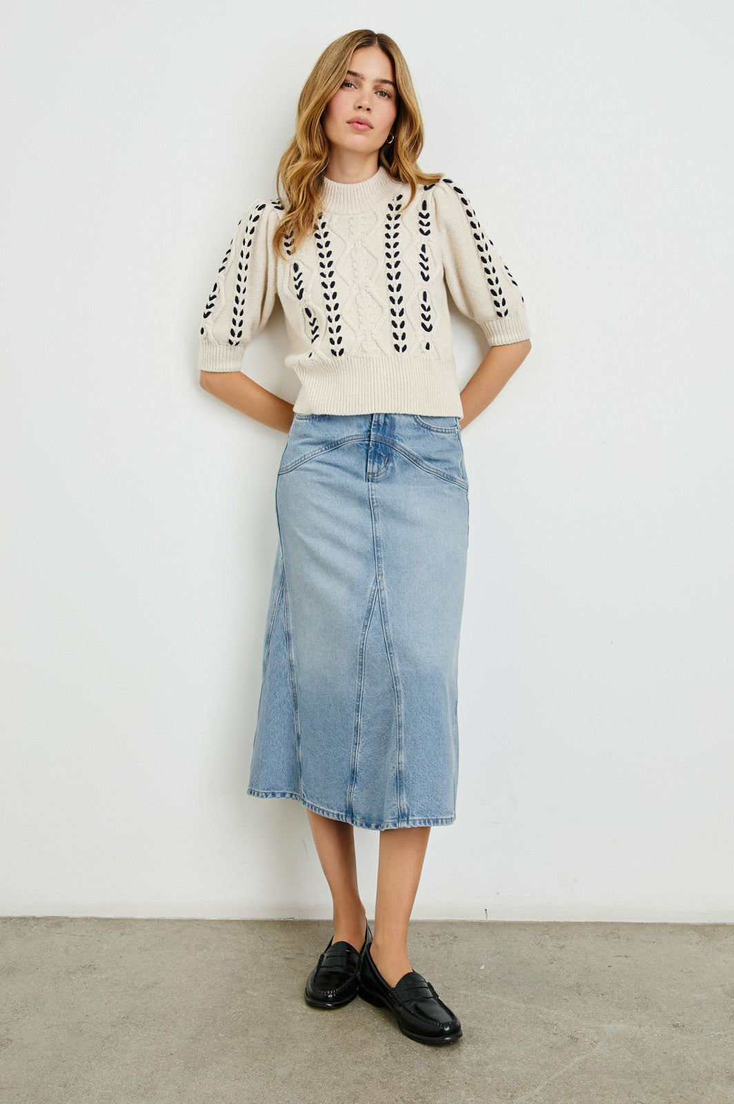 DEL REY SKIRT - ORIGINAL BLUE| Rails on sale