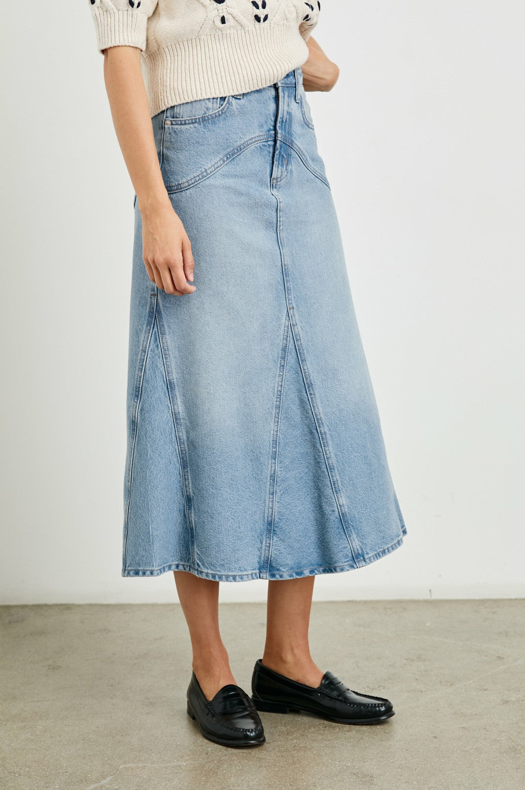 DEL REY SKIRT - ORIGINAL BLUE| Rails on sale