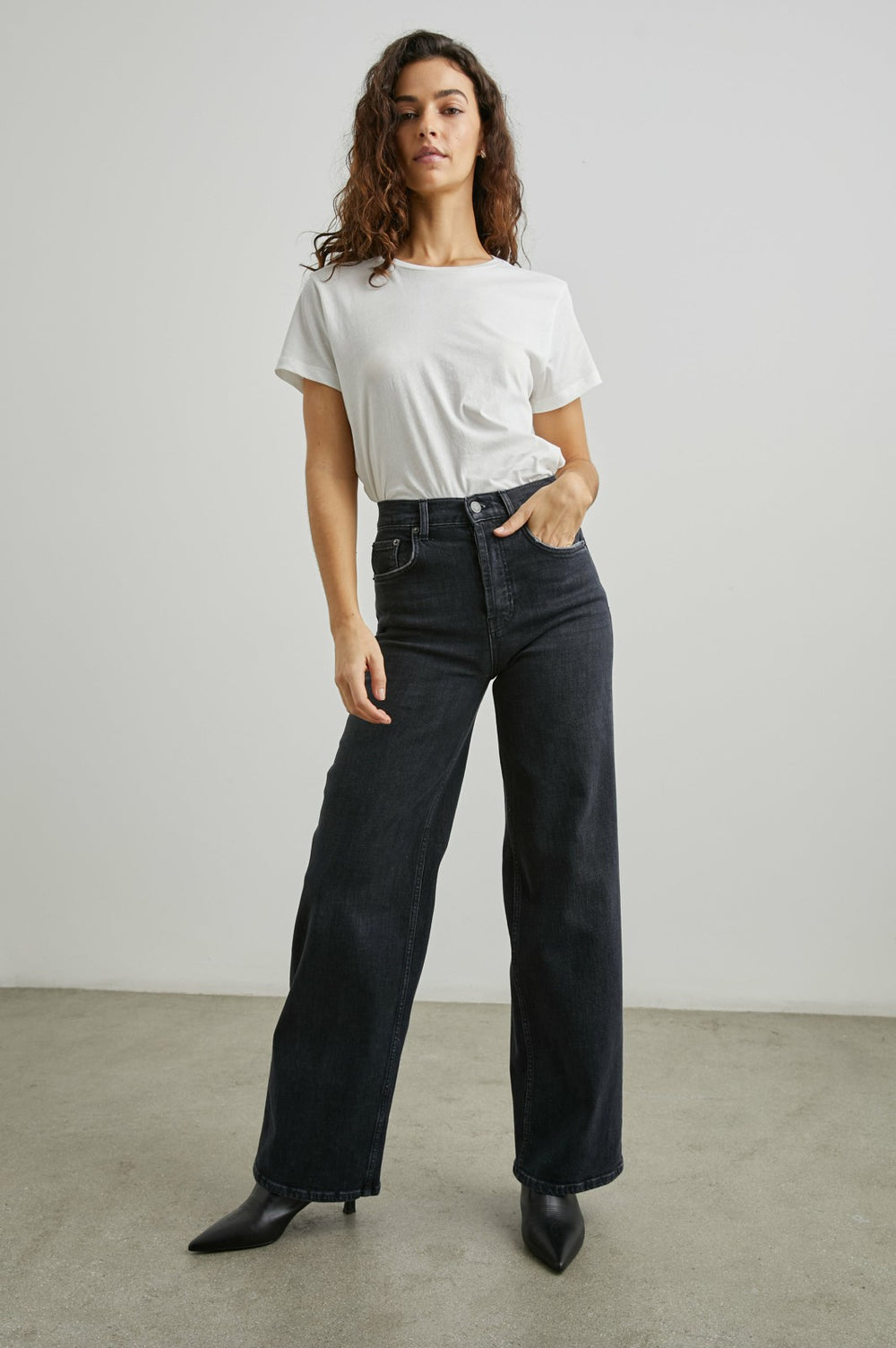 GETTY WIDE LEG - BLACK PEARL| Rails US