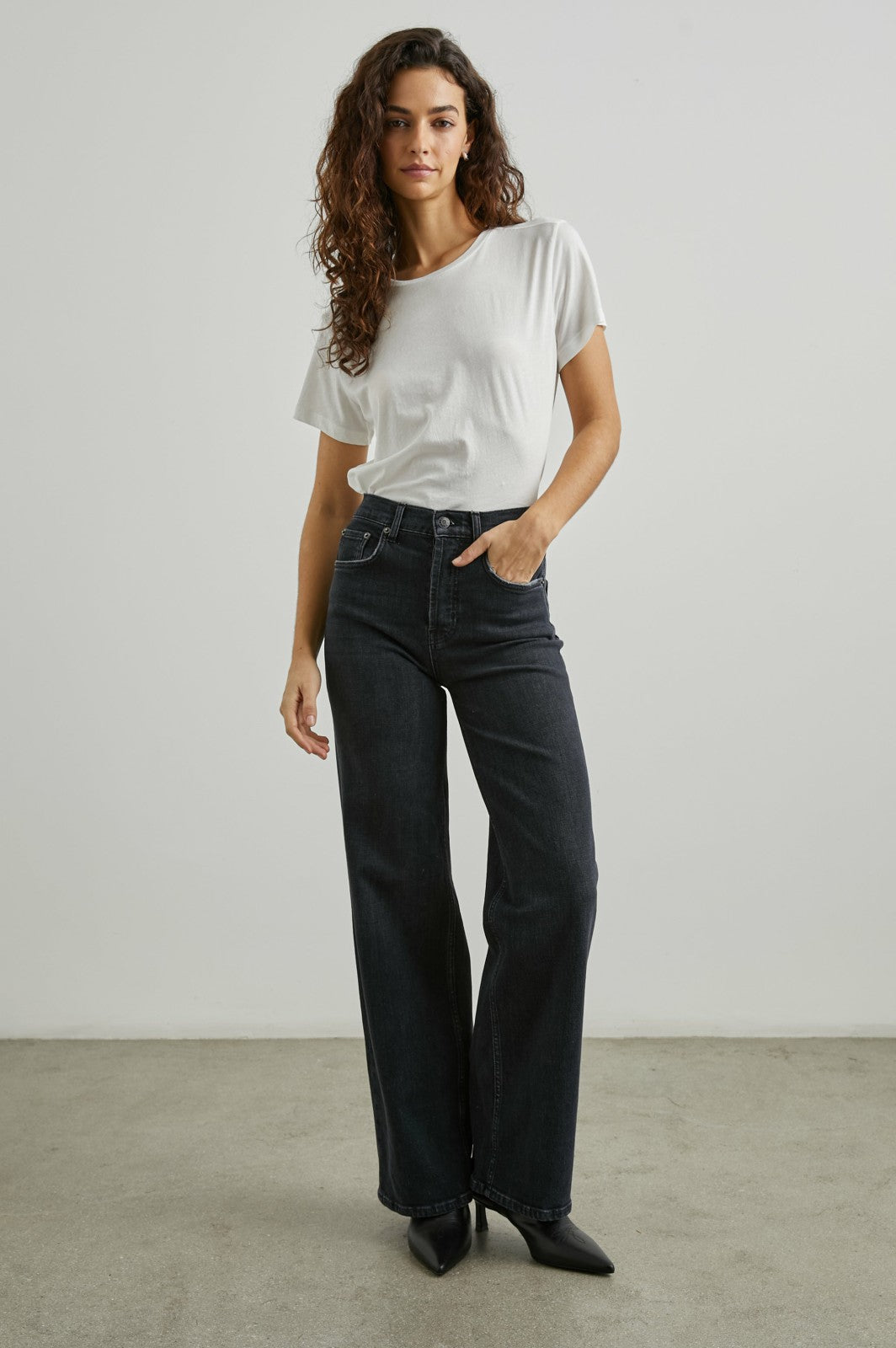 GETTY WIDE LEG - BLACK PEARL| Rails US