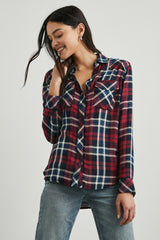 KENDRA SHIRT - NAVY RED WHITE| Rails outlet