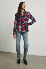 KENDRA SHIRT - NAVY RED WHITE| Rails outlet