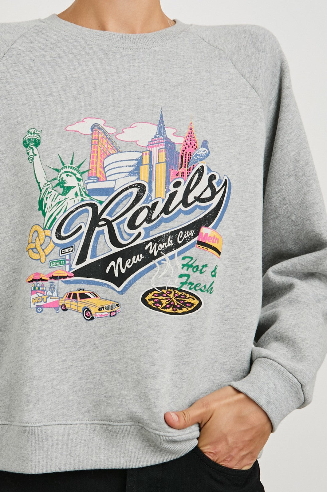VINTAGE RAGLAN SWEATSHIRT - RAILS NEW YORK| Rails online