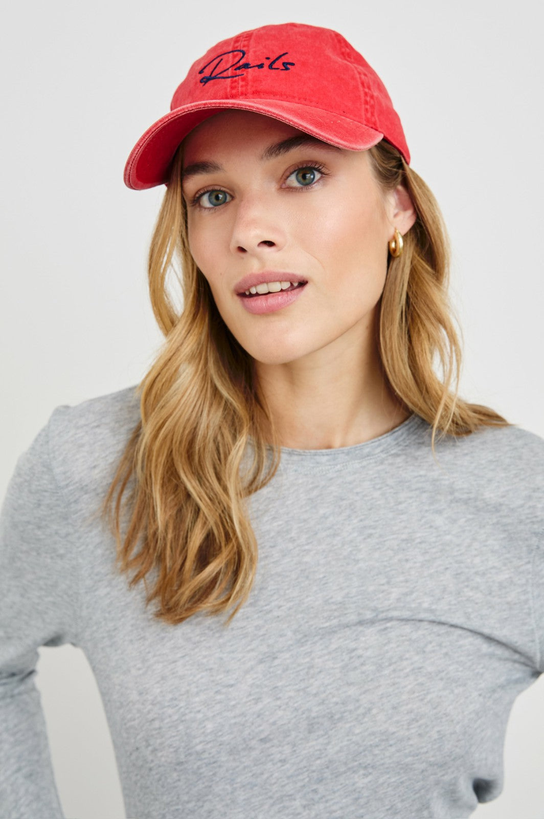 ANNIVERSARY BASEBALL CAP - WASHED RED| Rails on sale