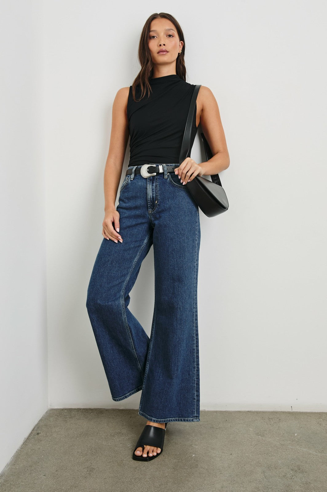 RODEO BELT - BLACK SILVER| Rails on sale