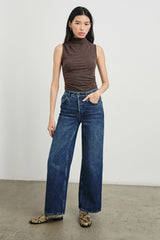 CHRISTEN TOP - HEATHER BROWN| Rails on sale