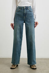 GETTY PINTUCK WIDE LEG - AUTHENTIC BLUE| Rails outlet