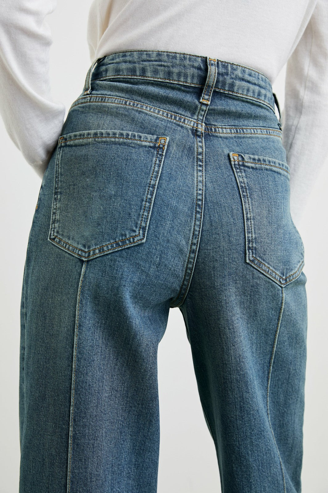 GETTY PINTUCK WIDE LEG - AUTHENTIC BLUE| Rails outlet