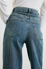 GETTY PINTUCK WIDE LEG - AUTHENTIC BLUE| Rails outlet