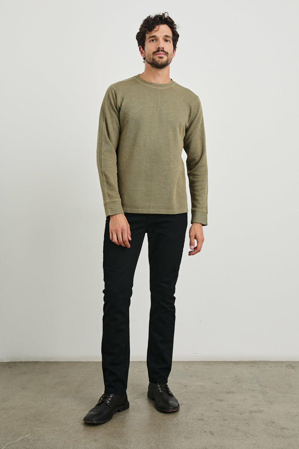 RHEESE LONG SLEEVE TEE - GREEN OLIVE| Rails near me