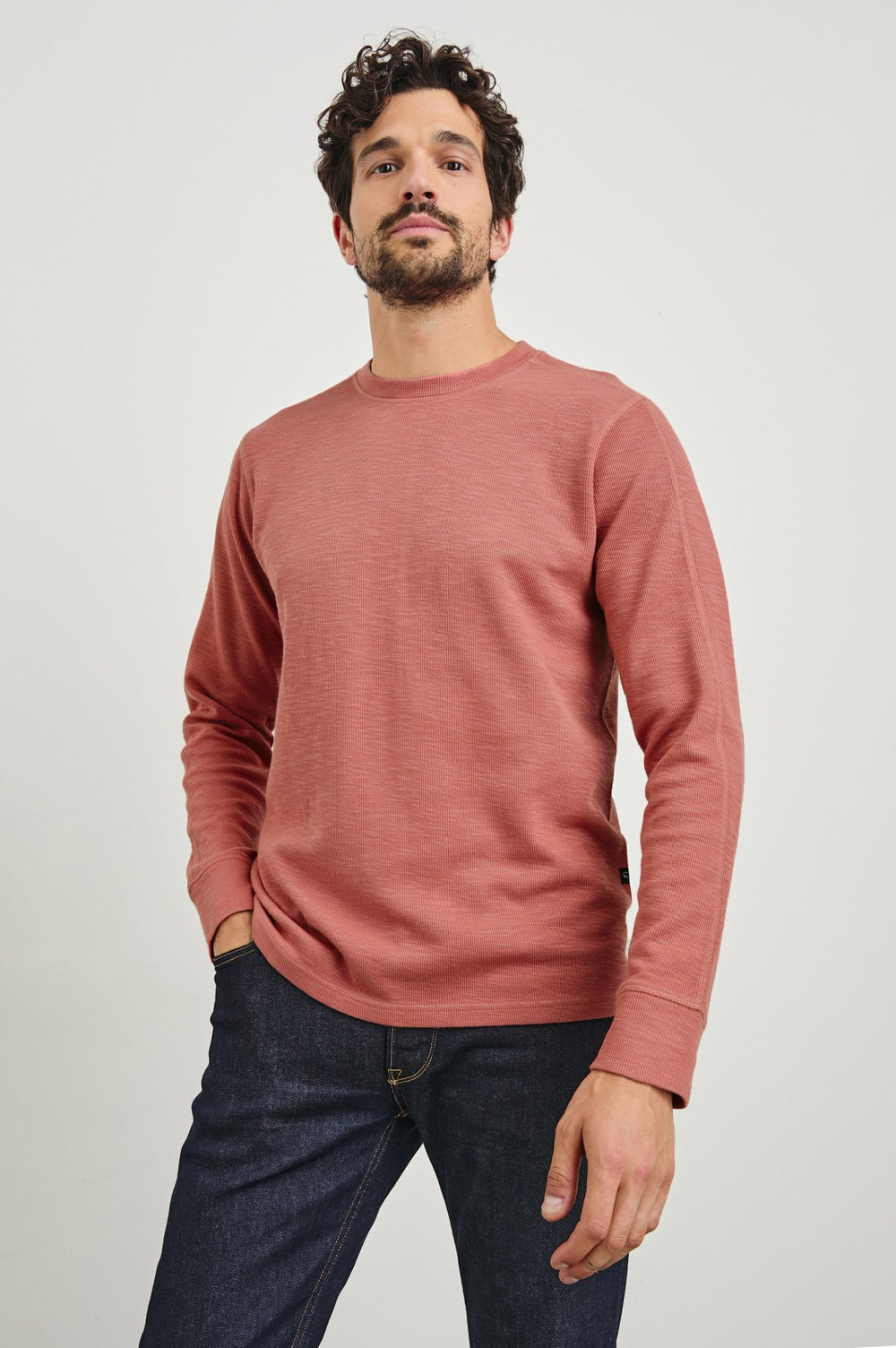RHEESE LONG SLEEVE TEE - RED BRICK| Rails on sale