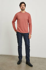 RHEESE LONG SLEEVE TEE - RED BRICK| Rails on sale