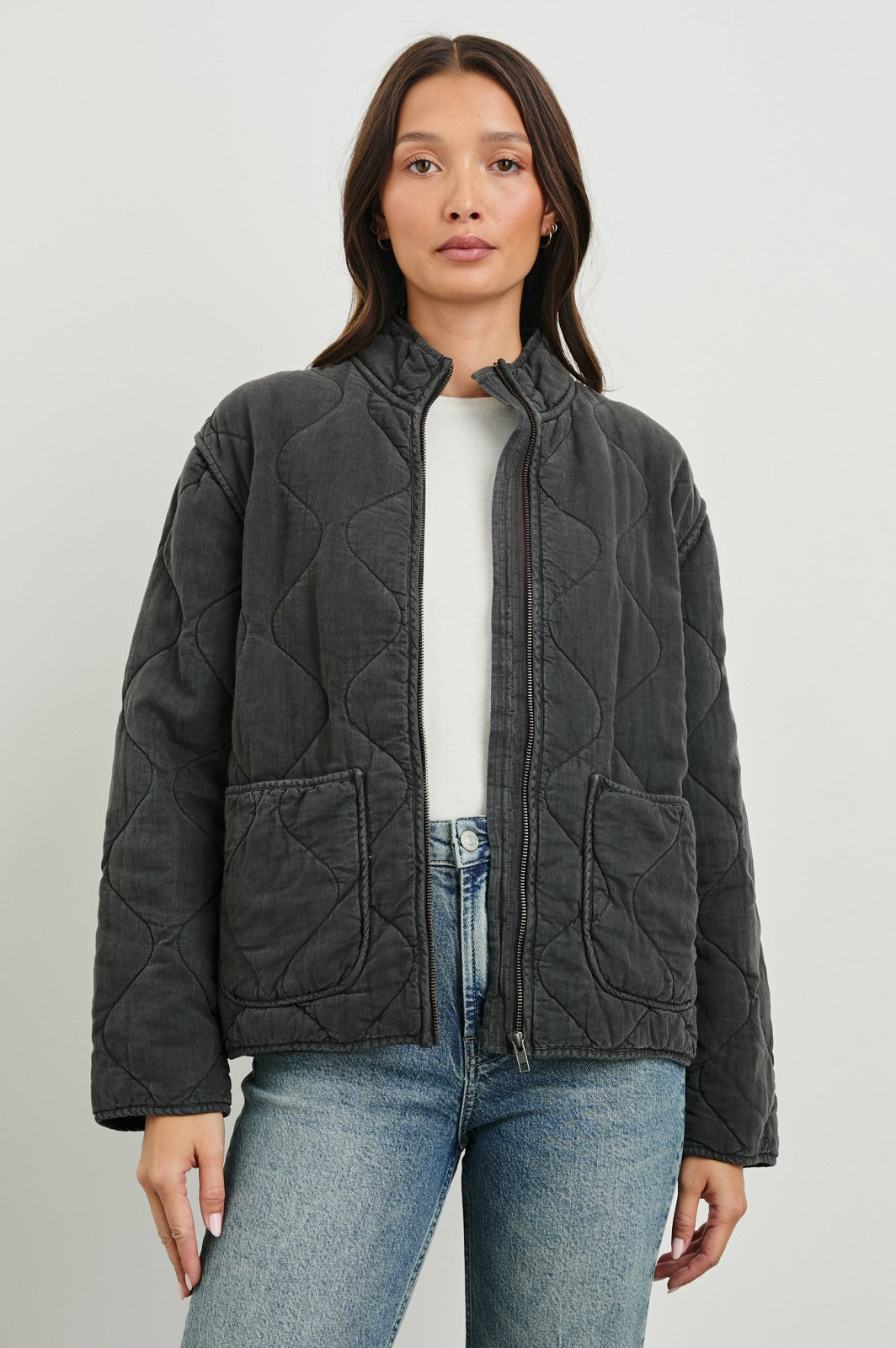 DENVER JACKET - FADED BLACK| Rails discount