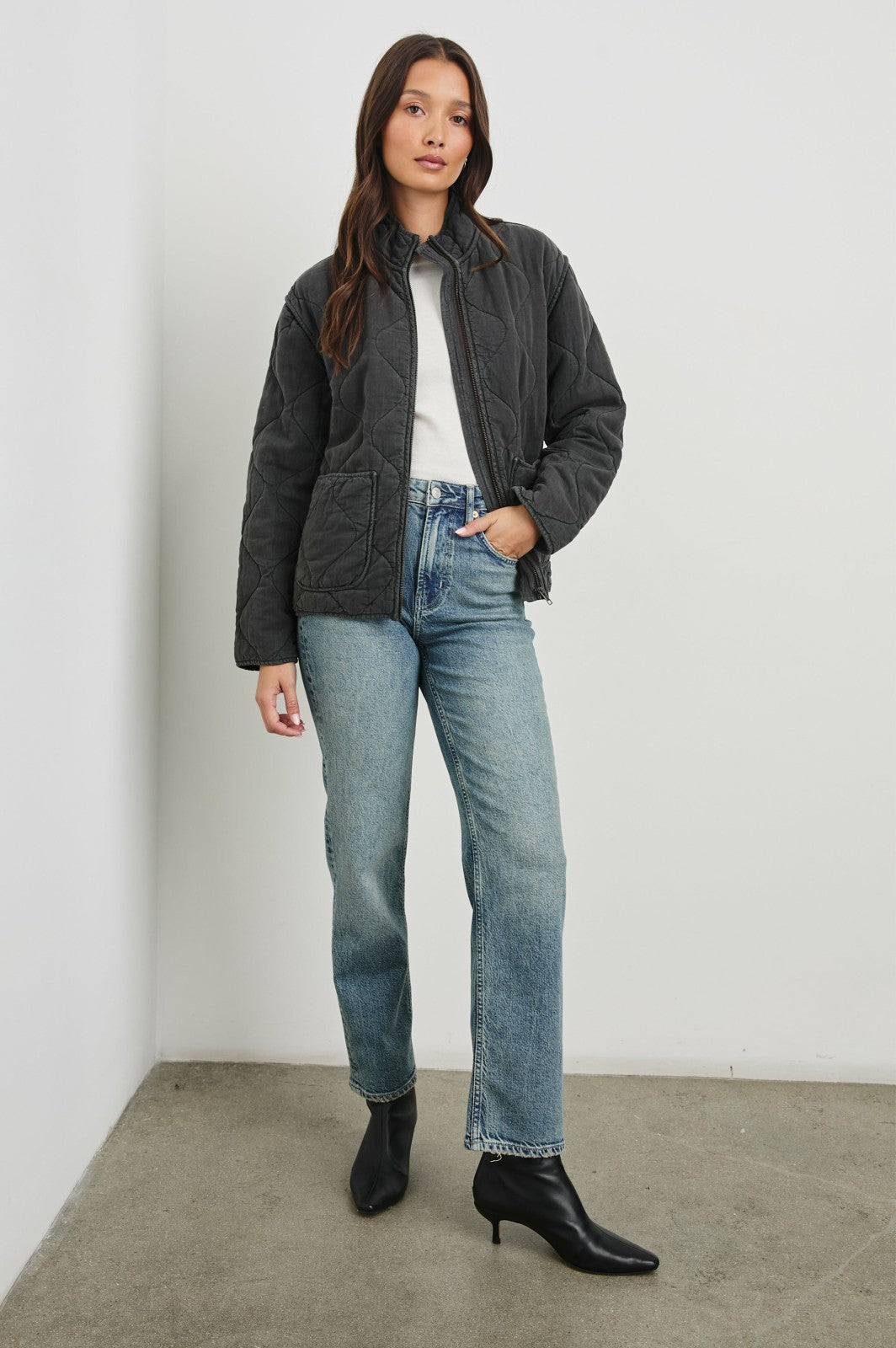 DENVER JACKET - FADED BLACK| Rails discount