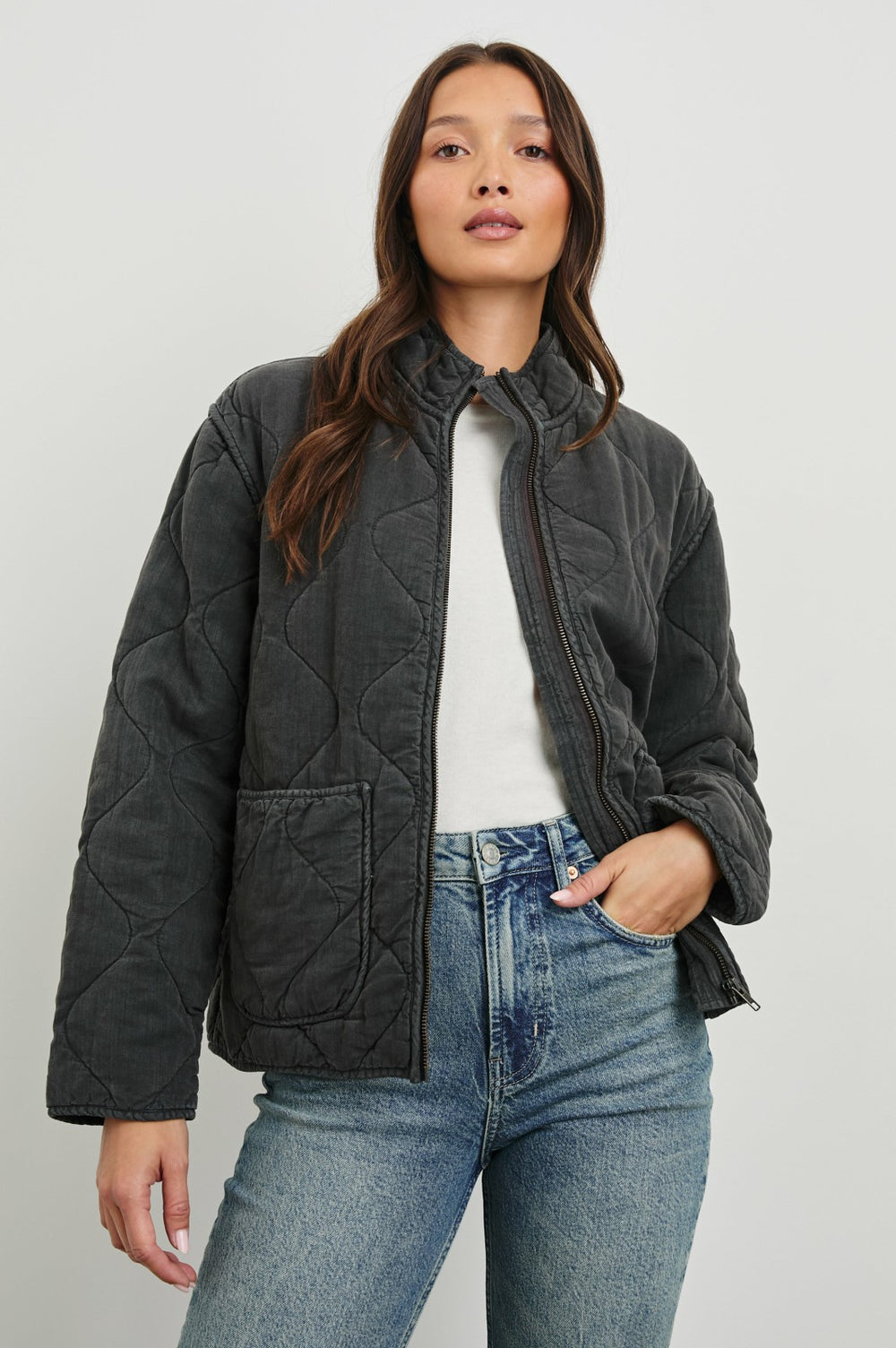 DENVER JACKET - FADED BLACK| Rails discount
