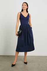 FRANCA DRESS - NAVY| Rails near me