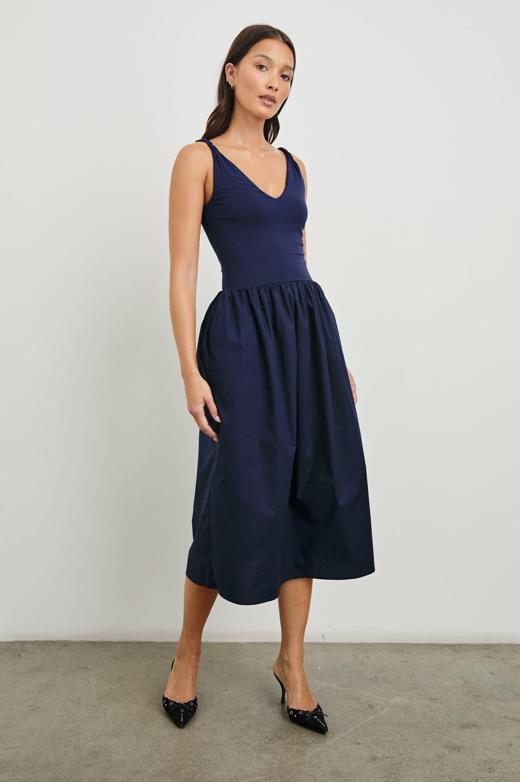 FRANCA DRESS - NAVY| Rails near me