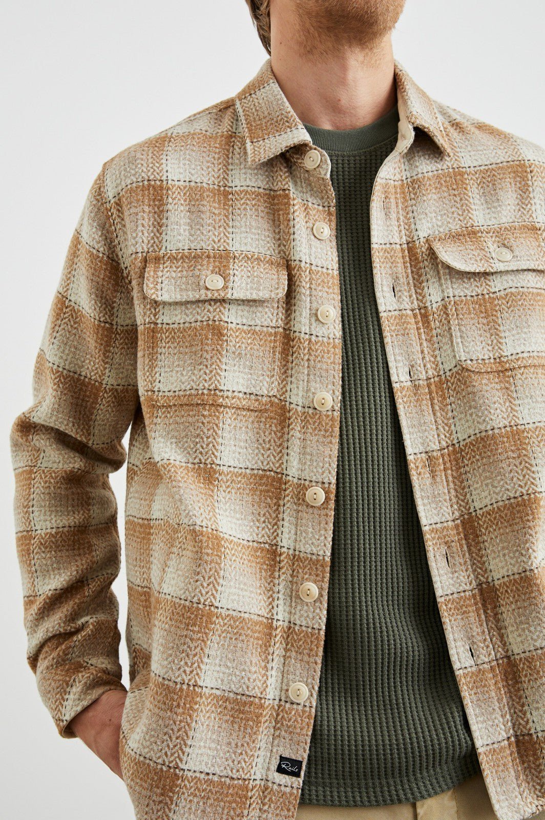 BERKSHIRE SHIRT JACKET - SIENNA SUNSET| Rails outlet