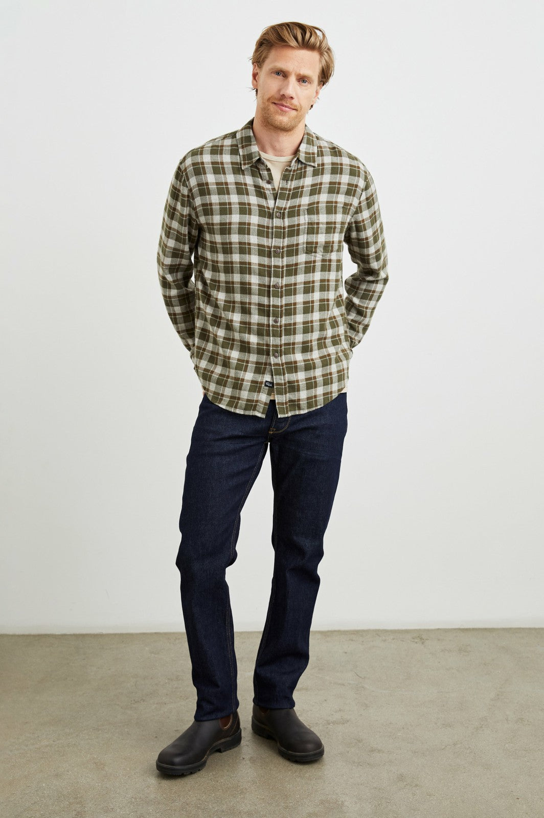 LENNOX SHIRT - IGUANA GREY| Rails on sale