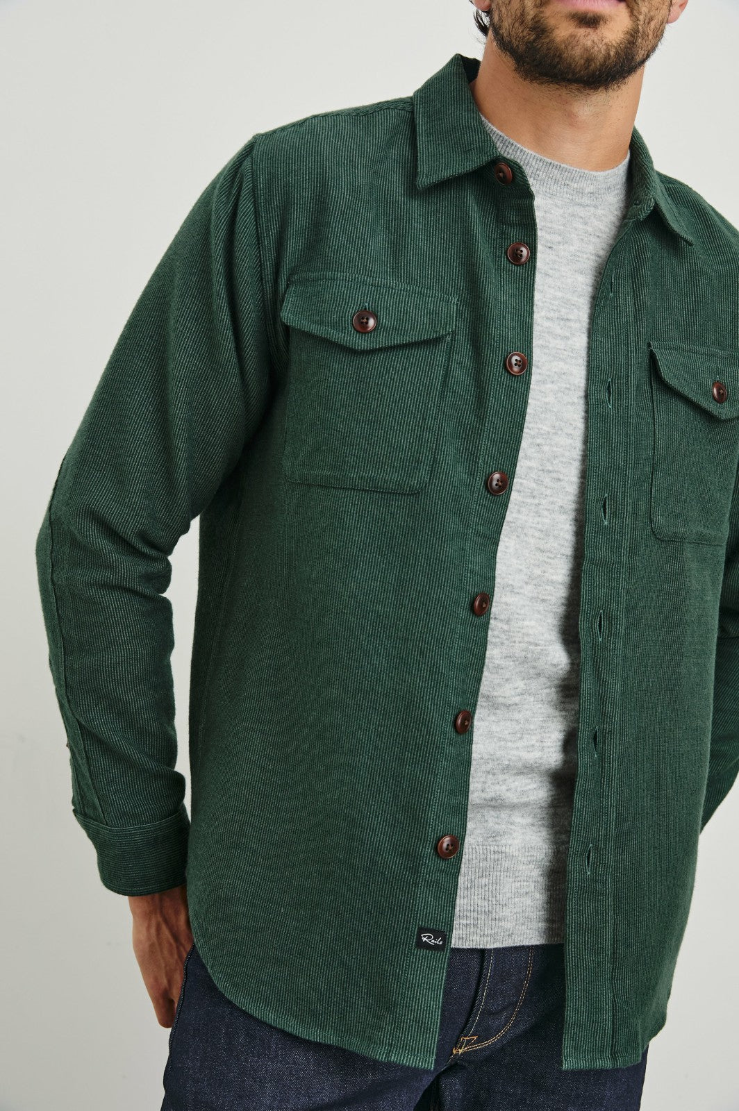 BURR SHIRT JACKET - CREEPING VINE| Rails online