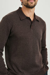 HERRINGTON SWEATER - BROWN HERRINGBONE MELANGE| Rails on sale